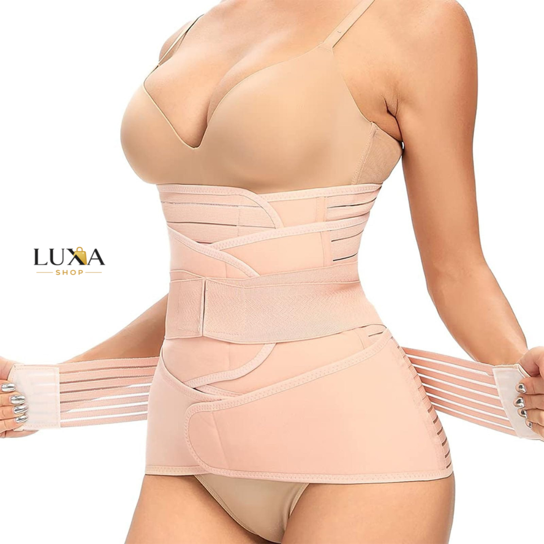 Faja Post Parto 3 en 1 – Soporte Abdominal y Moldeo de Cintura