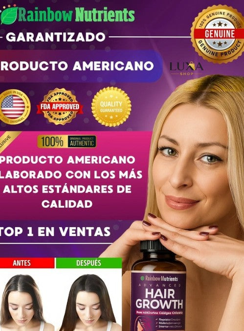 Hair Growth – Más Cabello, Más Fuerza, Menos Caída 💜
