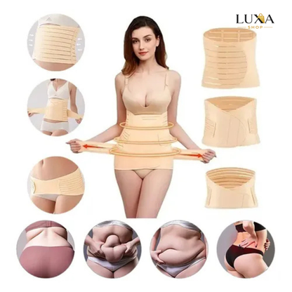 Faja Post Parto 3 en 1 – Soporte Abdominal y Moldeo de Cintura