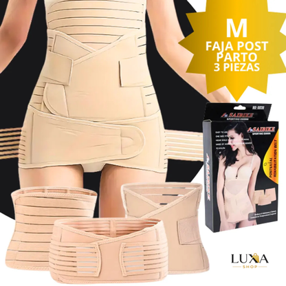 Faja Post Parto 3 en 1 – Soporte Abdominal y Moldeo de Cintura
