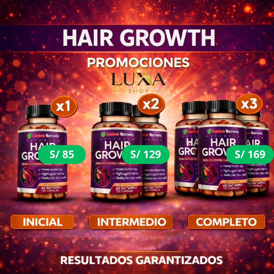 Hair Growth – Más Cabello, Más Fuerza, Menos Caída 💜